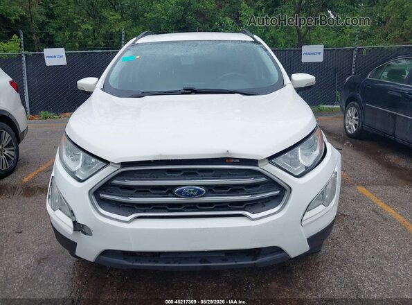 MAJ3P1TE8JC206775 2018 FORD ECOSPORT White Սարքավորումների վահանակի տեսք