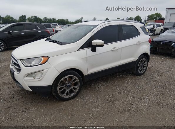 MAJ3P1VE4JC212408 2018 FORD ECOSPORT White Առջևի ձախ երեք քառորդ տեսարան