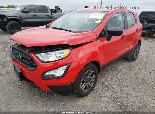 MAJ3S2FE6MC454785 2021 FORD ECOSPORT Red Передня ліва чверть