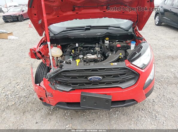 MAJ3S2FE6MC454785 2021 FORD ECOSPORT Red Вид ззаду