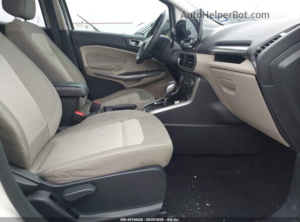 MAJ3S2GE0LC330525 2020 FORD ECOSPORT White წინა სალონის ხედი
