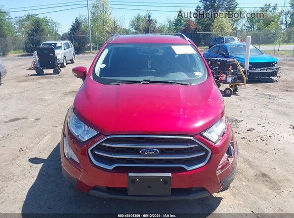 MAJ3S2GE4LC341611 2020 FORD ECOSPORT Red Widok zestawu wskaźników