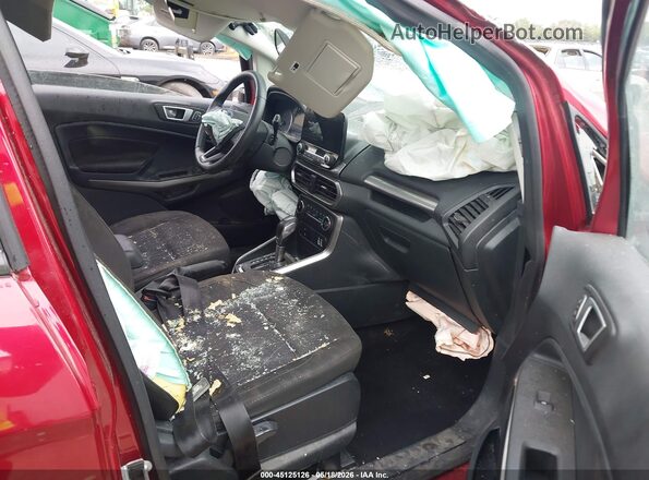 MAJ3S2GE5KC257988 2019 FORD ECOSPORT Burgundy Вид салону спереду