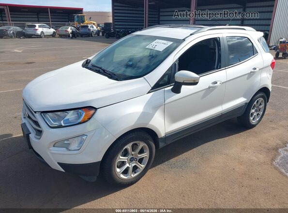 MAJ3S2GE8KC274235 2019 FORD ECOSPORT White Առջևի ձախ երեք քառորդ տեսարան