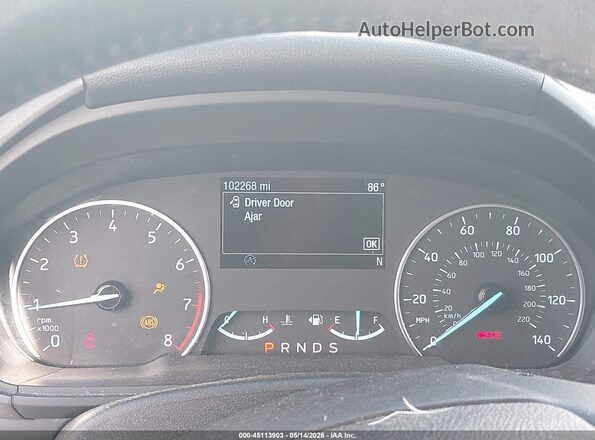 MAJ3S2GE8KC274235 2019 FORD ECOSPORT White Հետևի նստատեղերի տեսք