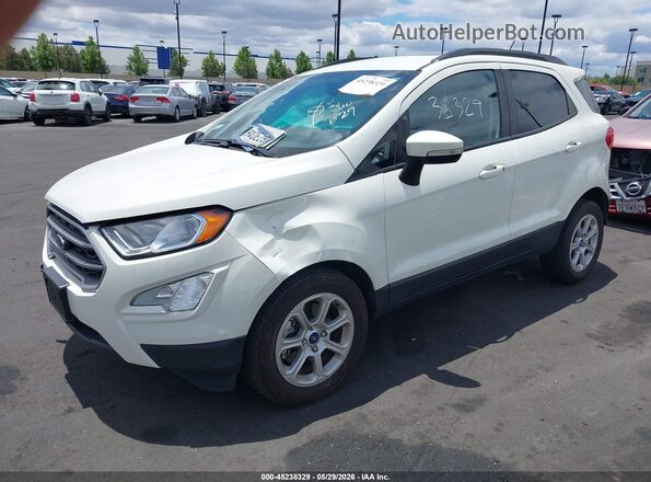 MAJ3S2GE8MC444094 2021 FORD ECOSPORT Белый Передняя левая четверть