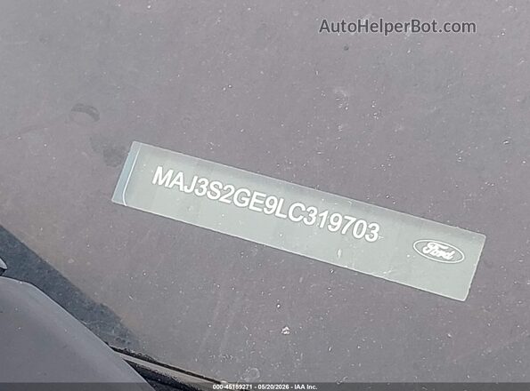 MAJ3S2GE9LC319703 2020 FORD ECOSPORT Blue ძრავის განყოფილების ხედი