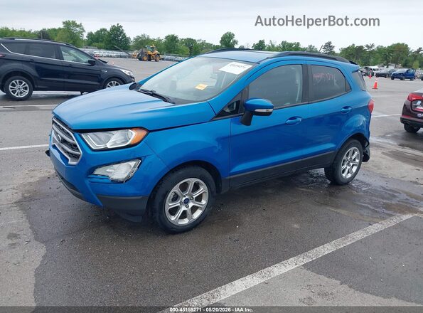 MAJ3S2GE9LC319703 2020 FORD ECOSPORT Blue წინა მარცხენა ხედი სამი მეოთხედიდან