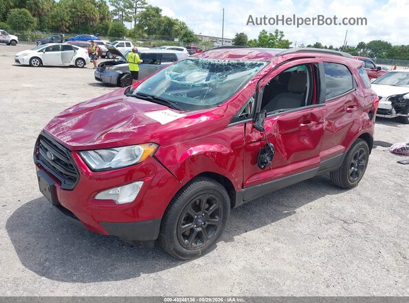 MAJ3S2GEXKC258554 2019 FORD ECOSPORT Красный Передняя левая четверть