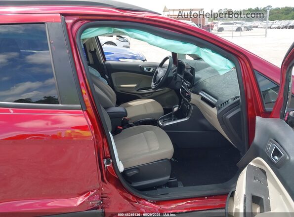 MAJ3S2GEXKC258554 2019 FORD ECOSPORT Красный Вид салона спереди