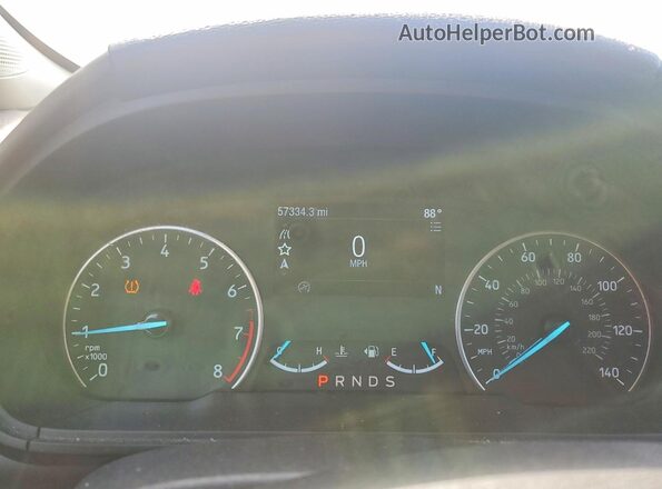 MAJ3S2GEXLC386570 2020 FORD ECOSPORT Silver Вид щитка приладів