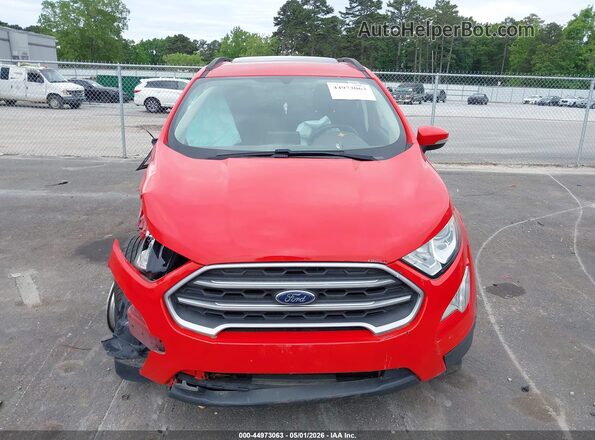 MAJ3S2GEXLC388044 2020 FORD ECOSPORT Red Widok zestawu wskaźników