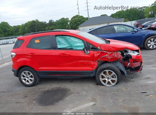 MAJ3S2GEXLC388044 2020 FORD ECOSPORT Red Widok wnętrza z tyłu