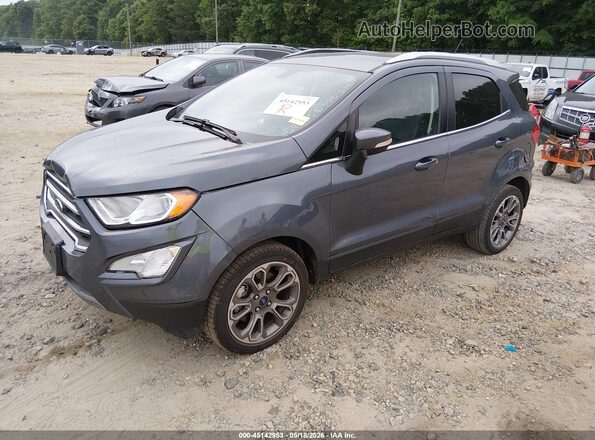 MAJ3S2KEXKC274549 2019 FORD ECOSPORT Gray Vista tres cuartos delantera izquierda