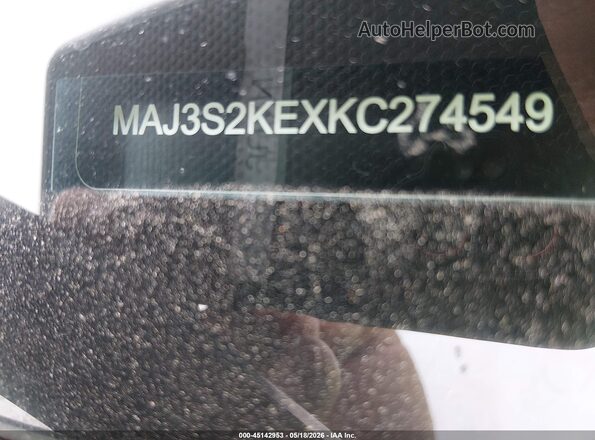 MAJ3S2KEXKC274549 2019 FORD ECOSPORT Gray 