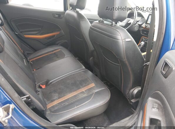 MAJ6P1CL3JC205402 2018 FORD ECOSPORT Blue Vista de la etiqueta del VIN