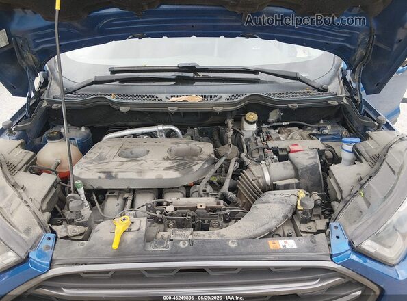 MAJ6P1CL3JC205402 2018 FORD ECOSPORT Blue Vista trasera