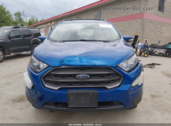 MAJ6P1CL3JC205402 2018 FORD ECOSPORT Blue Vista del cuadro de instrumentos