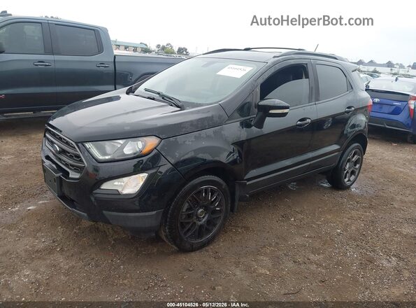 MAJ6P1CL9JC208241 2018 FORD ECOSPORT Black Առջևի ձախ երեք քառորդ տեսարան