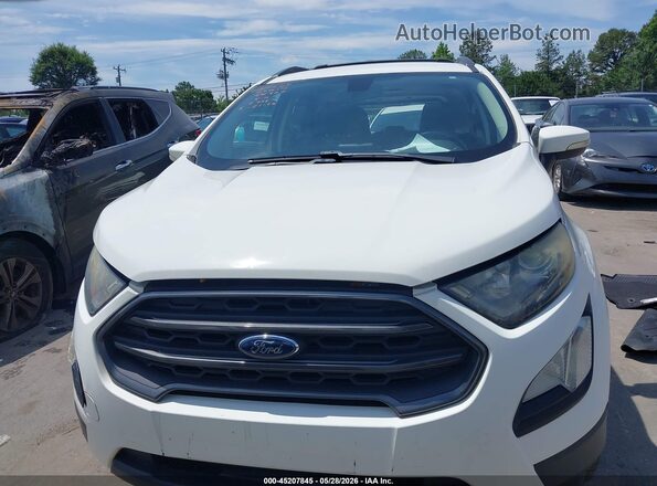 MAJ6P1CL9JC248884 2018 FORD ECOSPORT White ხელსაწყოთა პანელის ხედი