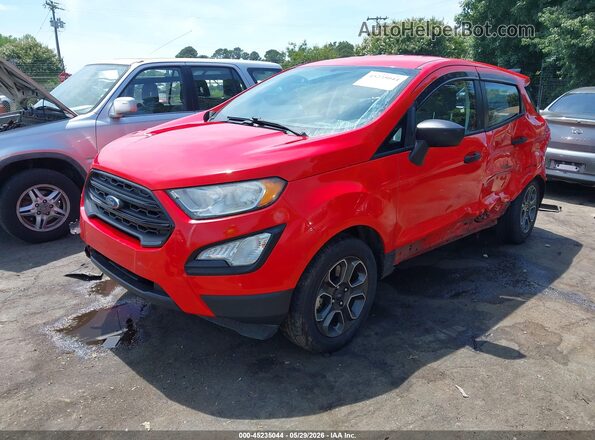MAJ6P1SL4JC200050 2018 FORD ECOSPORT Red Առջևի ձախ երեք քառորդ տեսարան