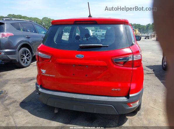 MAJ6P1SL4JC200050 2018 FORD ECOSPORT Red 