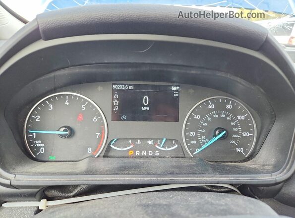 MAJ6P1UL3JC223591 2018 FORD ECOSPORT Blue Instrument cluster view