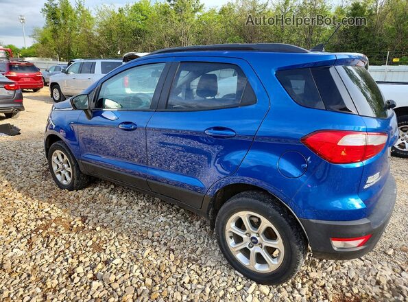 MAJ6P1UL3JC223591 2018 FORD ECOSPORT Blue Rear left