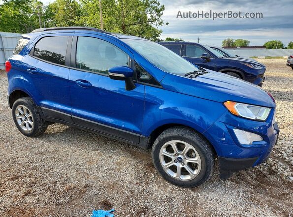 MAJ6P1UL3JC223591 2018 FORD ECOSPORT Blue Front right