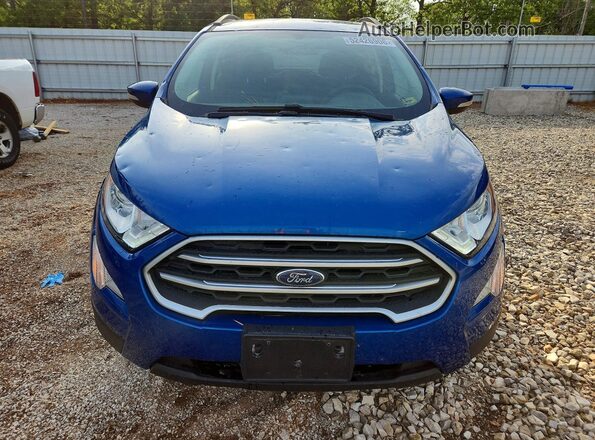 MAJ6P1UL3JC223591 2018 FORD ECOSPORT Blue Front view