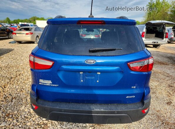 MAJ6P1UL3JC223591 2018 FORD ECOSPORT Blue Rear view