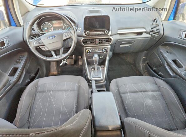 MAJ6P1UL3JC223591 2018 FORD ECOSPORT Blue Dashboard view