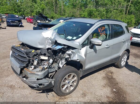 MAJ6P1UL4JC160582 2018 FORD ECOSPORT Silver Առջևի ձախ երեք քառորդ տեսարան