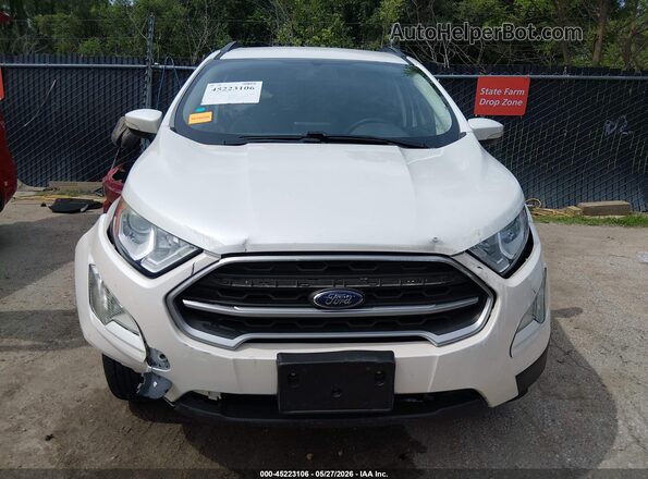 MAJ6P1UL4JC207125 2018 FORD ECOSPORT White ხელსაწყოთა პანელის ხედი