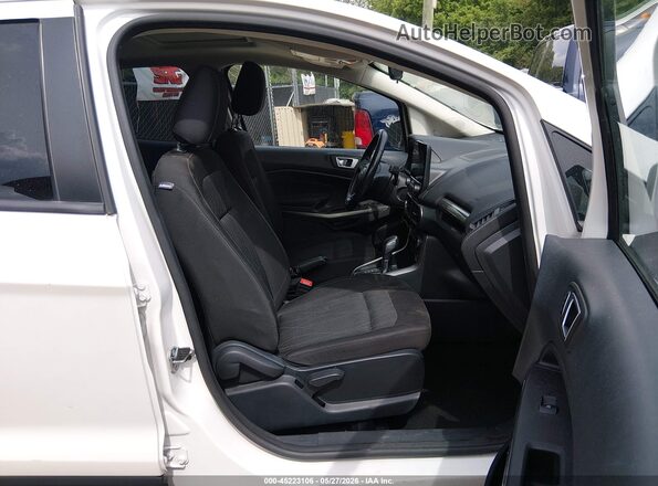 MAJ6P1UL4JC207125 2018 FORD ECOSPORT White წინა სალონის ხედი