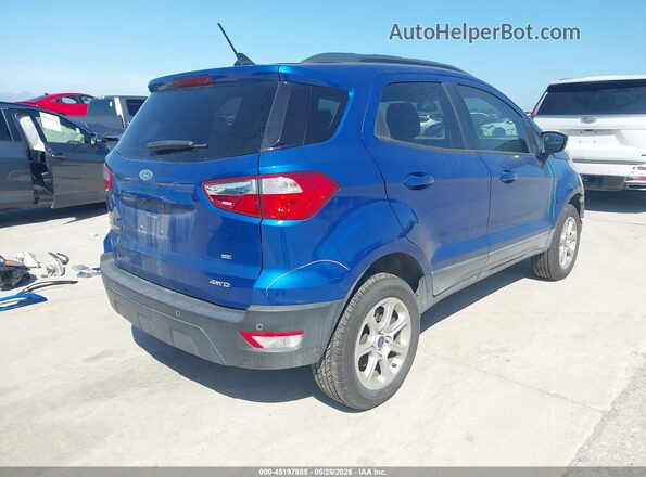 MAJ6P1UL7JC163430 2018 FORD ECOSPORT Blue Tył prawy