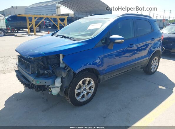 MAJ6P1UL7JC163430 2018 FORD ECOSPORT Blue Przód lewy