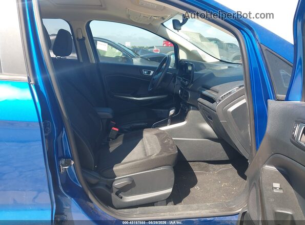 MAJ6P1UL7JC163430 2018 FORD ECOSPORT Blue Widok wnętrza z przodu