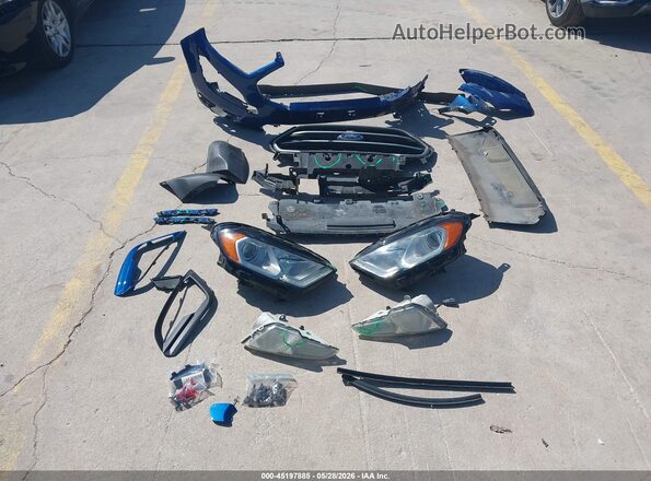 MAJ6P1UL7JC163430 2018 FORD ECOSPORT Blue Widok zestawu wskaźników