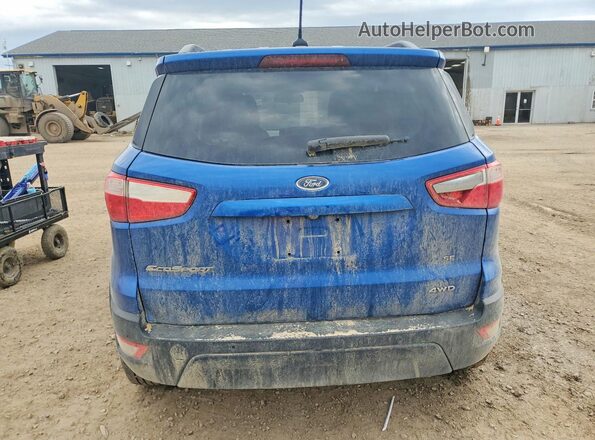MAJ6P1ULXJC173675 2018 FORD ECOSPORT Blue Вид ззаду