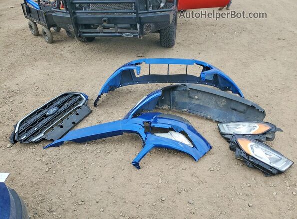 MAJ6P1ULXJC173675 2018 FORD ECOSPORT Blue Вид наклейки з VIN-кодом