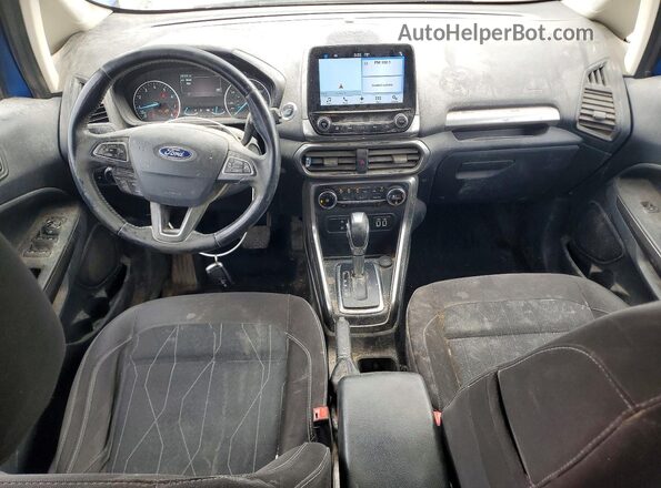 MAJ6P1ULXJC173675 2018 FORD ECOSPORT Blue Вид панелі приладів
