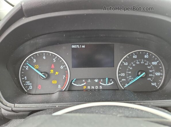 MAJ6P1WL5JC195094 2018 FORD ECOSPORT Silver Widok zestawu wskaźników