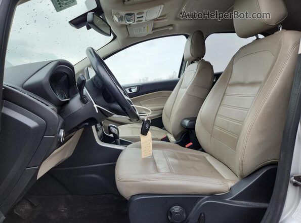 MAJ6P1WL5JC195094 2018 FORD ECOSPORT Silver Widok wnętrza z przodu