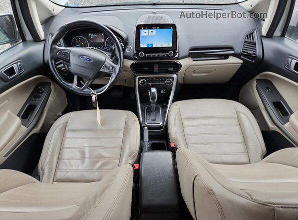 MAJ6P1WL5JC195094 2018 FORD ECOSPORT Silver Widok deski rozdzielczej