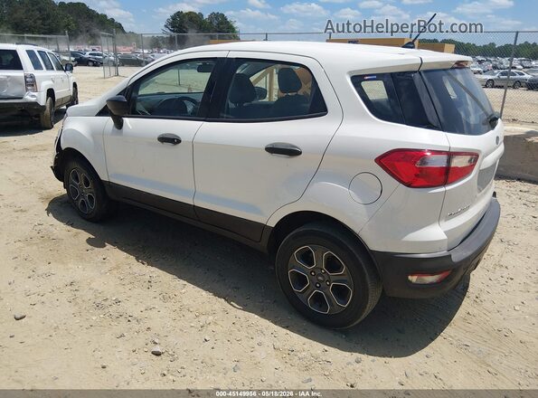 MAJ6S3FL5KC284157 2019 FORD ECOSPORT White Задня ліва чверть
