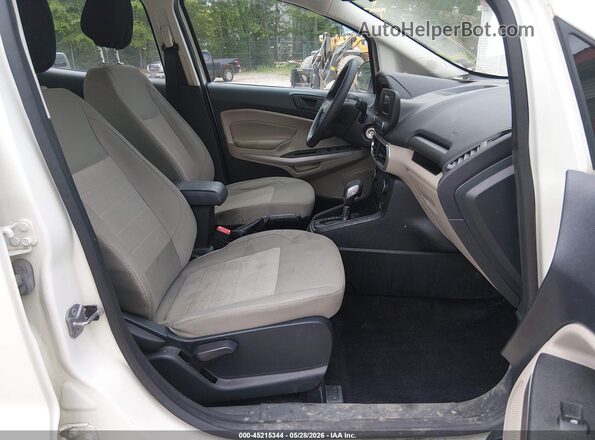MAJ6S3FLXNC471060 2022 FORD ECOSPORT White წინა სალონის ხედი