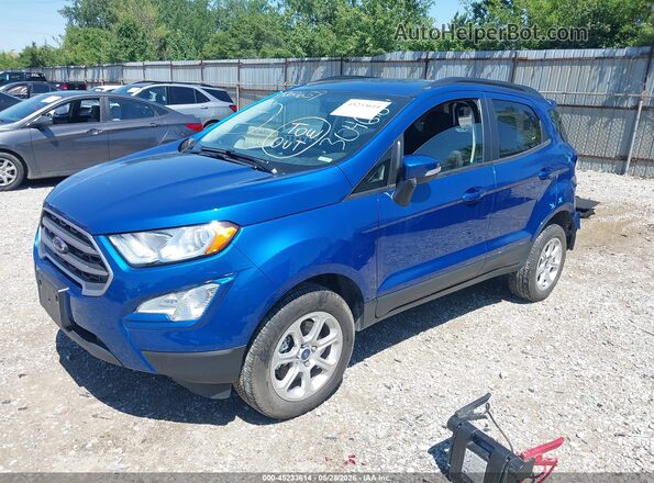 MAJ6S3GL0KC304670 2019 FORD ECOSPORT Blue Vista tres cuartos delantera izquierda