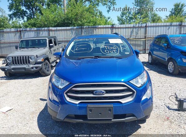 MAJ6S3GL0KC304670 2019 FORD ECOSPORT Blue Vista del cuadro de instrumentos