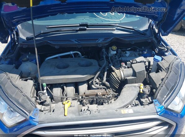 MAJ6S3GL0KC304670 2019 FORD ECOSPORT Blue Vista trasera